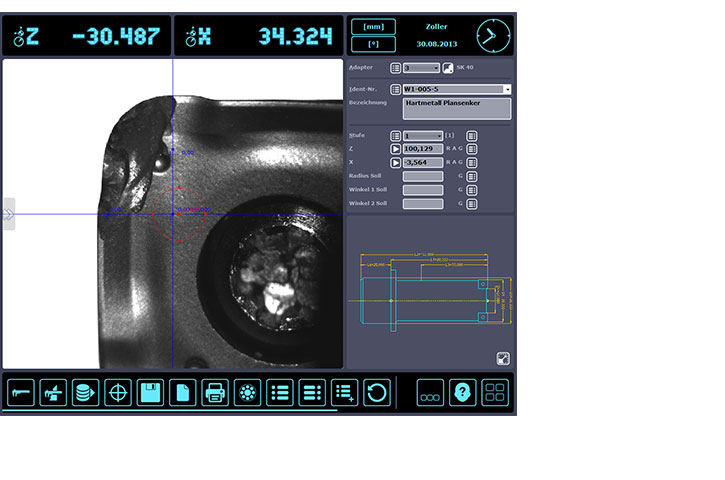  pilot 2mT ZOLLER 切削刃检查