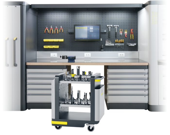 ZOLLER存储系统刀具室 工作台 刀具小车