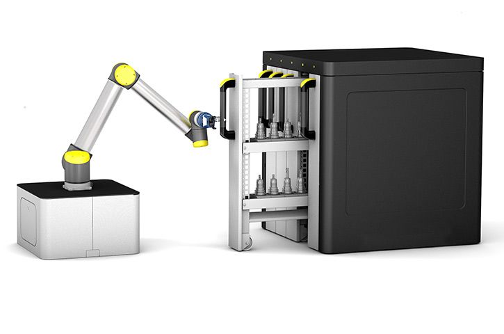 ZOLLER Roboter 在底座上